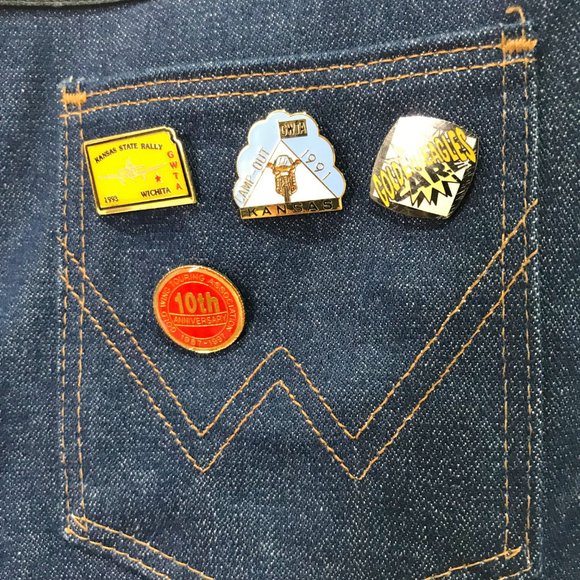 Wrangler Vtg Vest sz Lg Honda Goldwing  Motorcycle - Picture 5 of 8